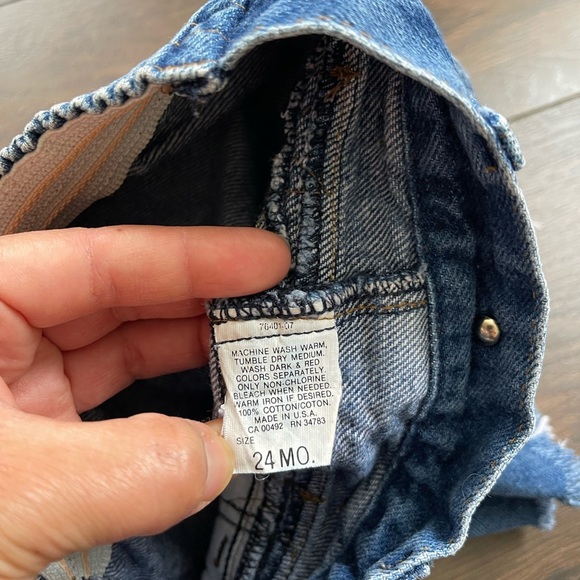 Vintage lee toddler denim shorts size 24 months - Picture 4 of 7